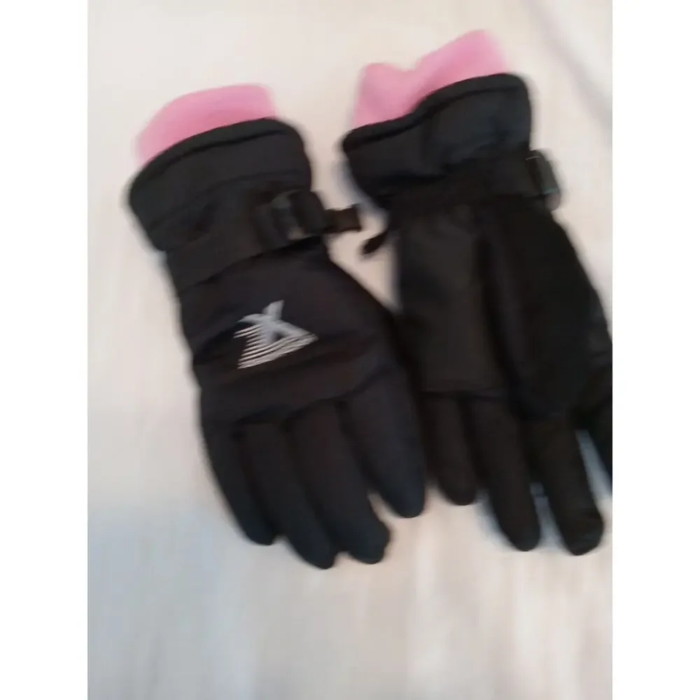 Zero Xposur Girls Black Thinsulate Winter Snow & Ski Gloves Small/Medium